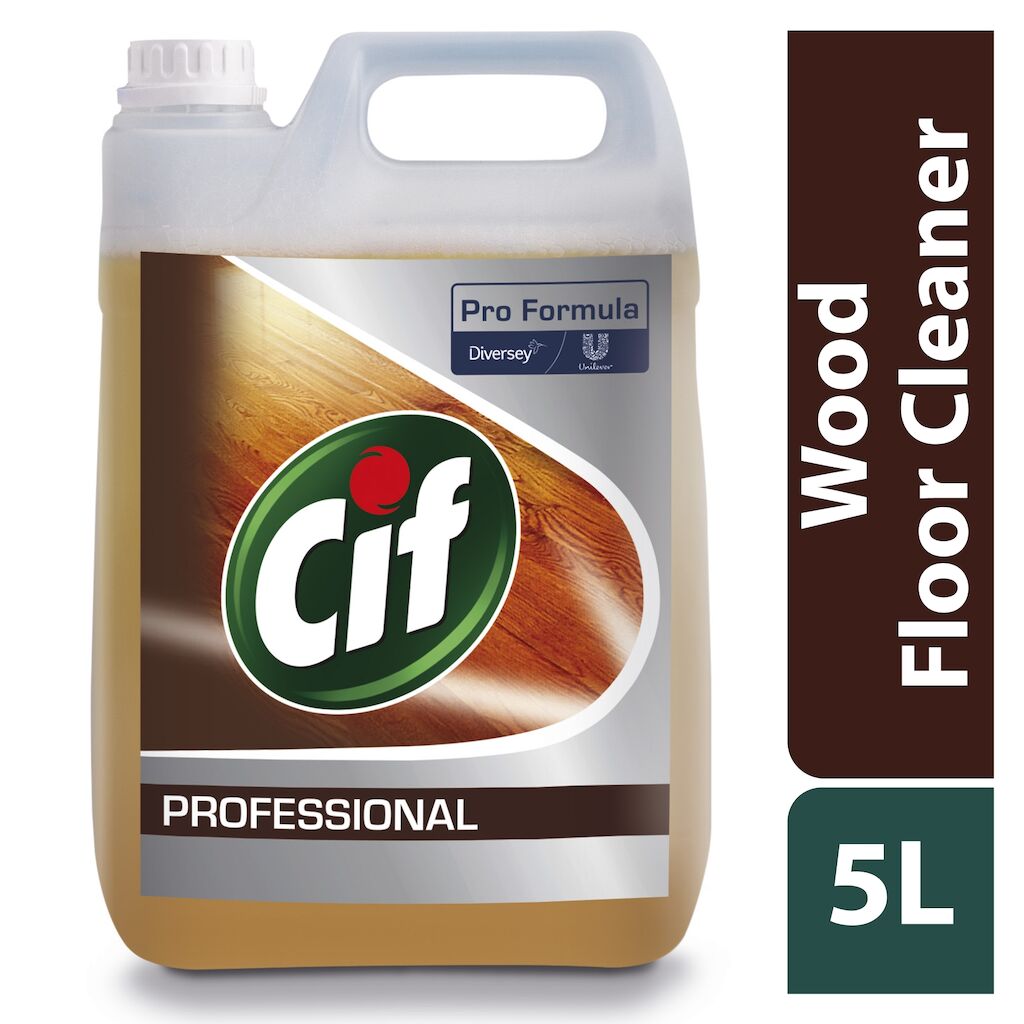 Cif Pro Formula Liquid Wood Floor Cleaner 2x5L - Laminate and hard surface floor cleaner